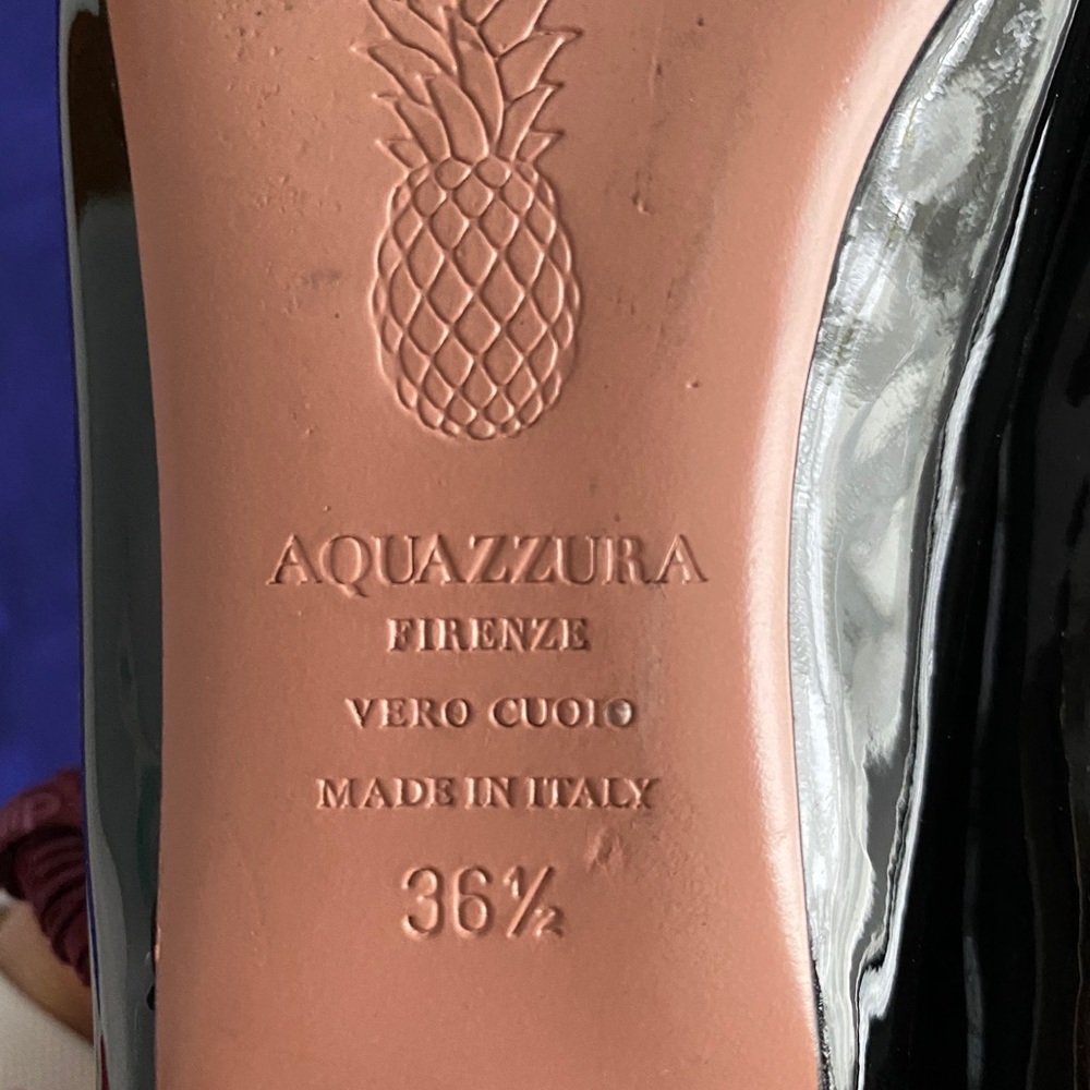 Aquazzura zen patent leather black flats 36.5 - Picture 4 of 13